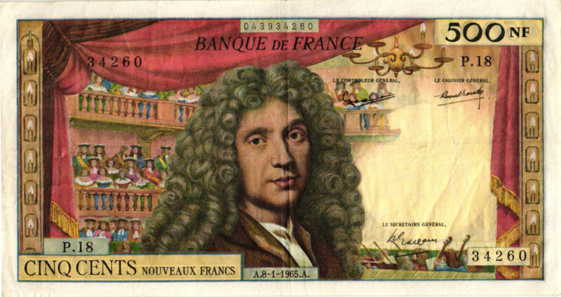 500 Nouveaux Francs MOLIÈRE BDF