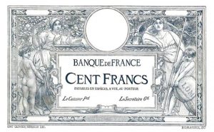 100 Francs MERSON - BILLET BLEU FONCE