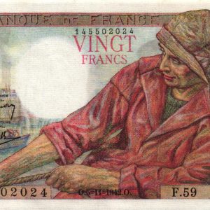 20 Francs PÊCHEUR