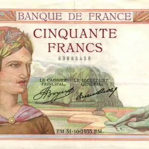 50 Francs Cérès Type 1933