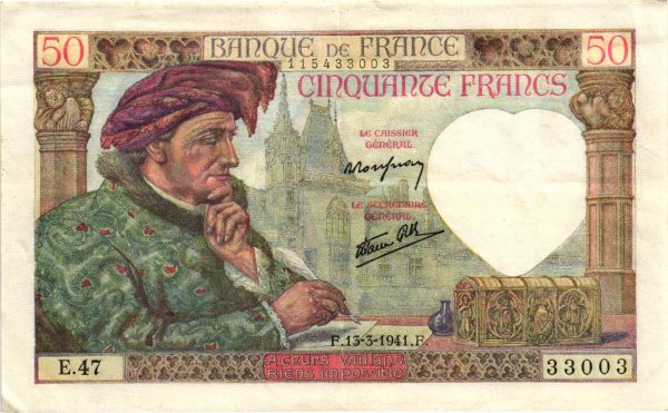 50 Francs Jacques Coeur