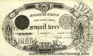 100 Francs Type 1848 DEFINITIF verso