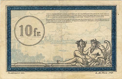 10 Francs R.C.F.T.O Type 1923