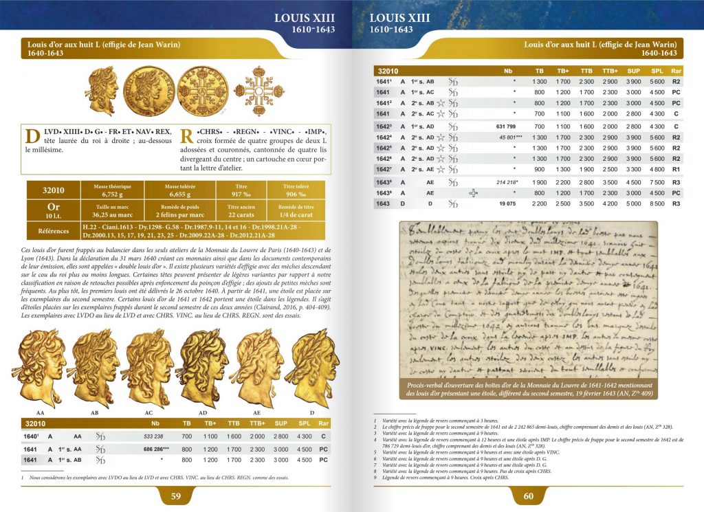 Monnaies Royales Françaises et de la Révolution 1610-1794