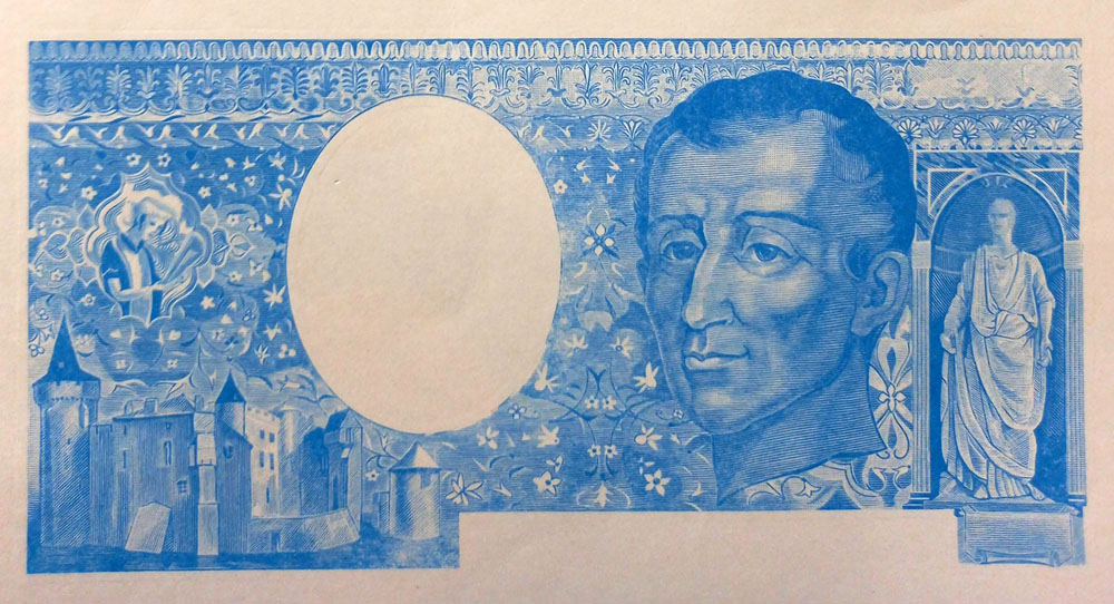 200 Francs MONTESQUIEU - Épreuve bleue