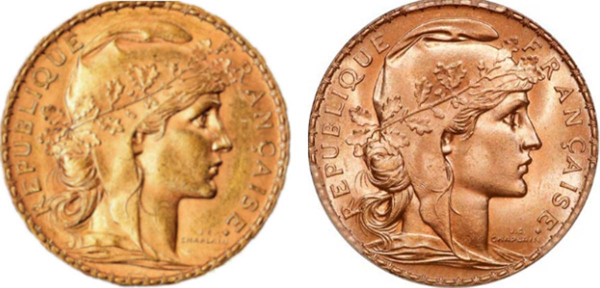 20 Francs Or Marianne - Coq Critères discriminants entre frappes d’origine et copies Pinay
