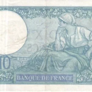10 Francs Minerve Type 1915 BDF