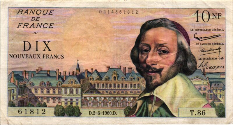 10 Nouveaux Francs Richelieu BDF