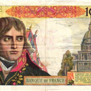 100 nouveaux francs 10000 Francs BONAPARTE surchargé