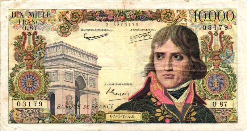 10000 Francs BONAPARTE Type 1955
