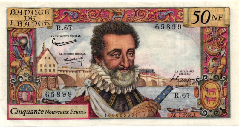 50 Nouveau Francs Henri IV Type 1959 BDF