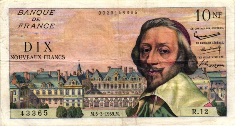 10 Nouveaux Francs RICHELIEU BdF