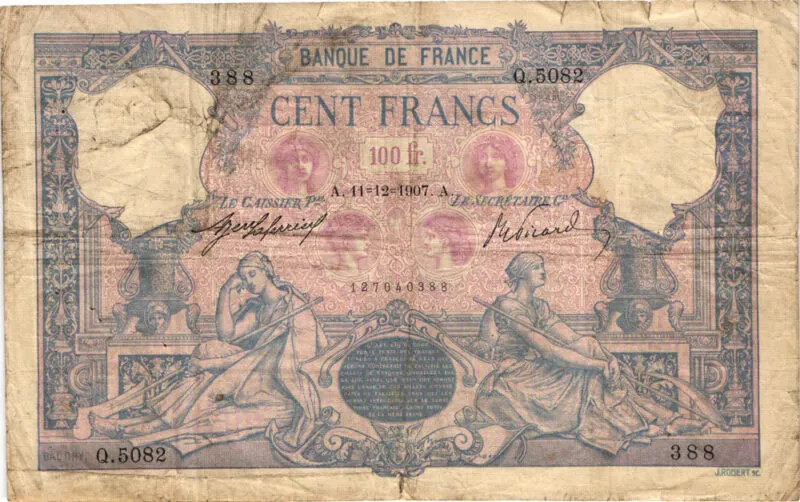 100 Francs BDF Type 1888