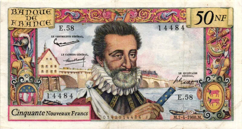 50 NOUVEAUX FRANCS HENRI IV