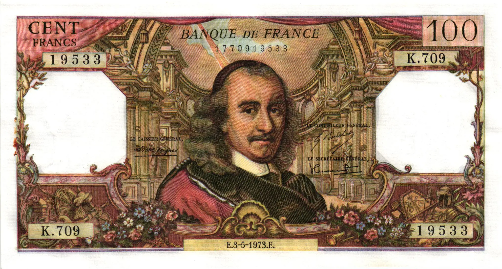 100 Francs CORNEILLE Type 1964