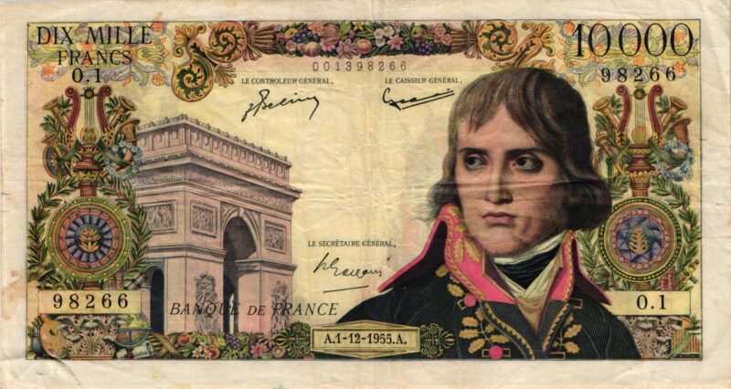 10000 Francs BONAPARTE Type 1955 BDF