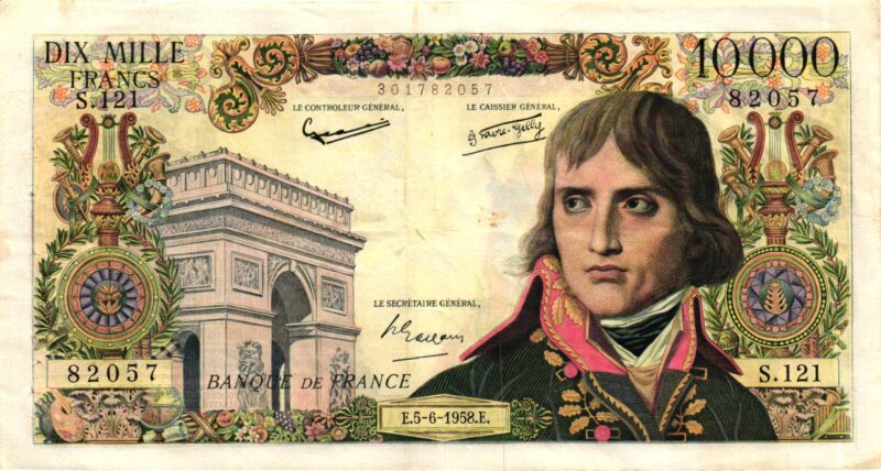 10000 Francs Napoleon Bonaparte Type 1955